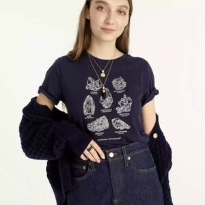 JCrew Navy Crystal Collection T-Shirt